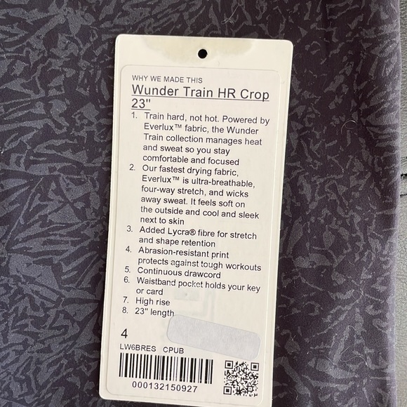 Wunder train HR crop 23” Brand new - Picture 2 of 3